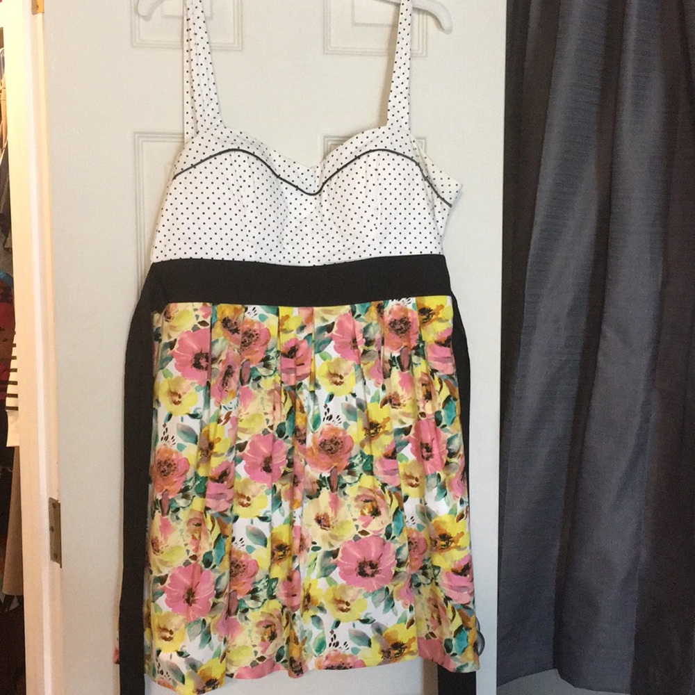 Floral & polka dot dress!!